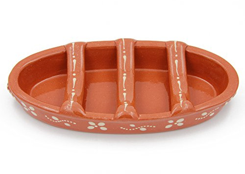 Ceramica Edgar Picas Traditioneller portugiesischer Ton-Wurstbräter aus Terrakotta (N. 3 groß)