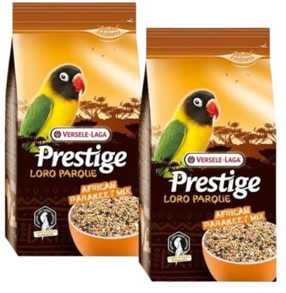 PIUMER- Pack 2 uds Mixtura para periquitos africanos Prestige Loro Parque VERSELE LAGA 1kg