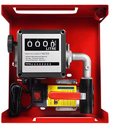 Selbstansaugende Dieselpume, 200W 230V Dieselpumpe Automatische Zapfpistole Mit Drehgelenk Heizölpumpe, 3600U/min Motordrehzahl Ölabsaugpumpe Selbstansaugend Ölpumpe