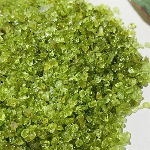 BIANMTSW Gros Naturel en Vrac Cristal péridot puces Cristaux Gravier dégringolé Pierres 5 MM-7 MM for Cadeau Collections de la Maison (Color : Random, Size : 2000G)