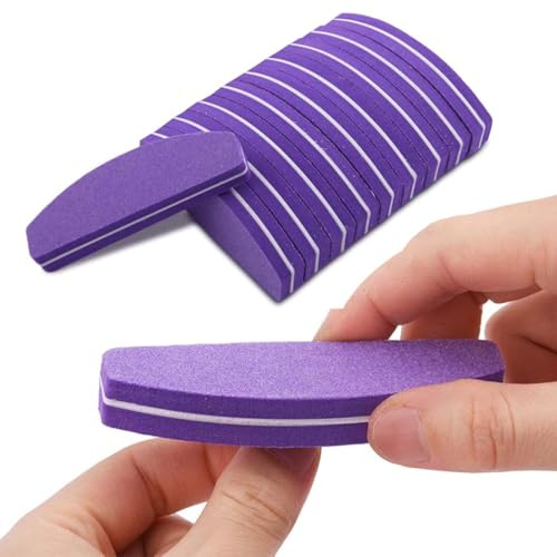 QEQSHQO 10 pièces Blocs Polissoir Ongles, Bloc de Polissage Professionnelle, Double-face Lime Grain, Bloc de Ponçage Manucure Lime à Ongles pour Salon de Manucure et Maison