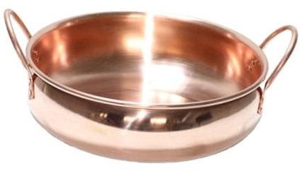 Milageto Hotpot Hot Pot Restaurant Kupfer Hot Pots Suppentopf 2 Griffe Ramen Topf Suppe Kochgeschirr Dicker Küchenherd Shabu Shabu Hot Pot, 36CM