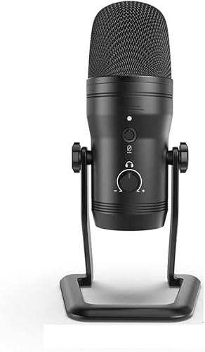 ZWYUAN USB Recording Microphone, Computer Podcasting Microphone, Suitable for Four Voice Pickup Modes, Vocal and Game Microphones