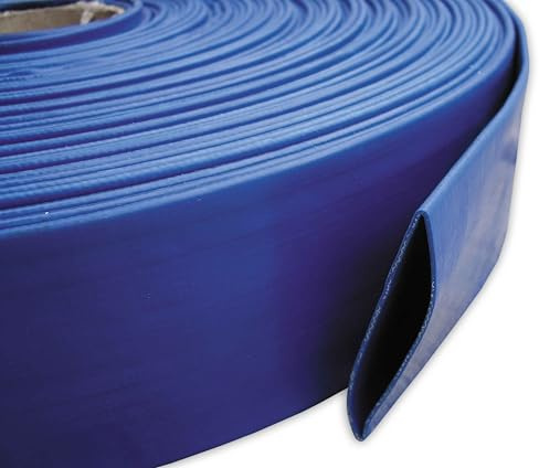 Lay Flat 1 / 25mm Water Discharge Aqua Hose Pipe Pump Irrigation PVC 2-6 BAR 50m