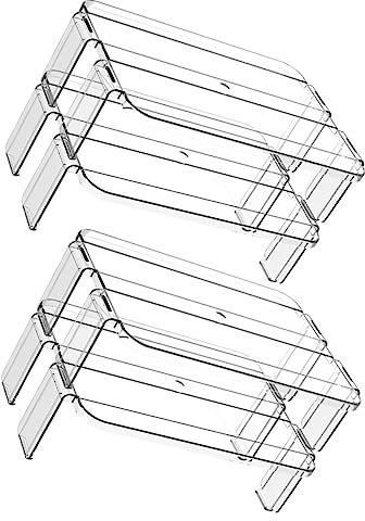 ABOOFAN Estante De Almacenamiento Para Refrigerador 2 Pcs Organizador De Frigorifico Estante De Almacenamiento Transparente Práctico