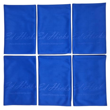 Ed Hicks 6 Extra Large Premium Microfibre TV Screen Cleaning Cloths— 30cm x 30cm— for Cleaner OLED TV Screens, Car Screens, Tablets, Laptops, Computers etc ⭆ Double Sided Cleaning