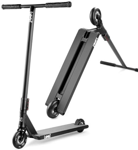 Limit LMT23AZ Pro Trick Street Scooter for Tall Adult and Teens Professional Stunt BMX Freestyle Scooters SCS 4 Bolts with Boxed Ends Perfect for Intermediate Advanced Riders (Black)