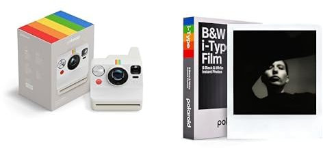 Polaroid - Now Gen3 - Appareil Photo instantané + Film Noir et Blanc (8 Photos) - Blanc