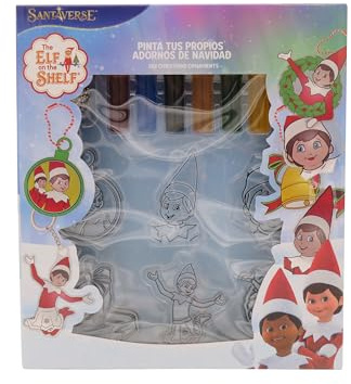 CyP Brands-The Elf on The Shelf Malset, Geschenkpackung, Malen, Verzierungen, Weihnachten, kreative Aktivitäten, mehrfarbig, offizielles Produkt