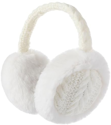 Pleneal Ear Muffs for Winter Women, Foldable Earmuffs Faux Fur Warm Ear Warmers for Women, Outdoor Cute Ear Covers for Girls