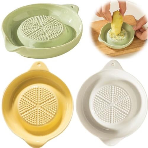 Rallador de jengibre de 3 piezas, rallador de ajos