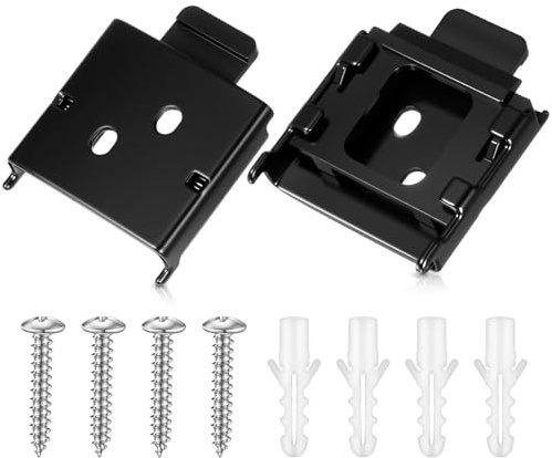 Blulu 2 Pcs Universal Replacement Roller Blind Buckles Metal Blinds Mounting Brackets for Indoor Outdoor Roller Blinds