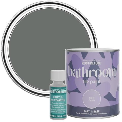 Rust-Oleum Water-Resistant Bathroom Tile Paint in Matt Finish - Ouseburn 750ml