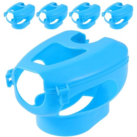 UPKOCH 5 Pezzi Supporto per Iniezione Piccioni in Plastica Riutilizzabile Fissaggio Ergonimico per Somministrazione Medicinali Accessorio per Gabbie di Piccioni e Uccelli Riduce Stress e
