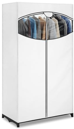 Whitmor White, Clothes Closet Fabric Cover, 36
