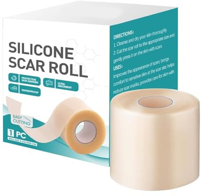 Hydrokolloid Roll, Hydrokolloid Pflaster, Pimple Patches Rolle, Atmungsaktive Hautfreundlich Wundauflagen für Pickel, Schnitte, Zehen, Gesicht, Wundpflege (4cmx1.5m)