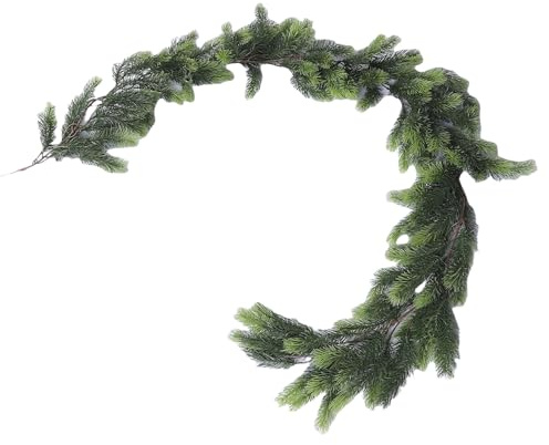 Fabater Realistisk Vinranka, Böjbar med Metallledningar 190 Cm Längd Konstgjorda Tallbarr Vinrankor, Hängande Tallbarr Vinstockar med Naturtrogna Detaljer för Semesterfest Heminredning