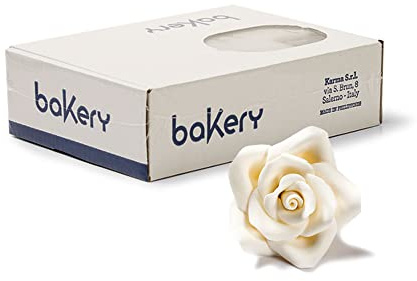 Decora 0500018 PAKETE 24 GROßE WEIßE ROSEN