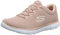 Skechers Womens Summits Artistry Chic Sneaker, Rose Mesh White Trim, 7 UK