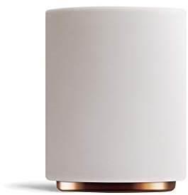 Fellow Monty Milk Art Cups - Double Wall Ceramic Latte Mug, Matte White with Copper Base, 11 oz Cup, 1 Count (Pack of 1), 325 ml