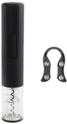 LTLWSH Apribottiglie Elettrico, Cavatappi Elettrico, Apribottiglie Set Lite, Contiene Cavatappi Automatico e Taglia-Capsule,Nero