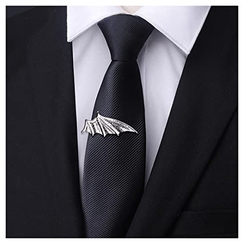 Krawattenklammern für Herren, luxuriös, mit Geschenkboxen, einzigartiger Anker, Silber, Krawattennadel, Brille, klassisch, Krawattenverschluss, für Businesshochzeit, Einheitsgröße, Nicht-Edelmetall