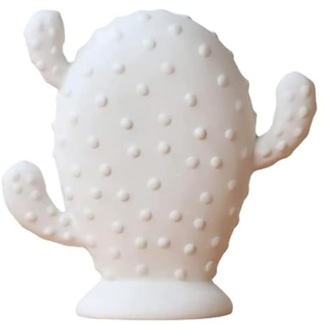 Ecoodisk Figura di Cactus in Ceramica Figurina Minimalista Cactus Bianco in Porcellana Ornamento del centrotavola Artistica da Collezione per la Scultura per Il Soggiorno.,C