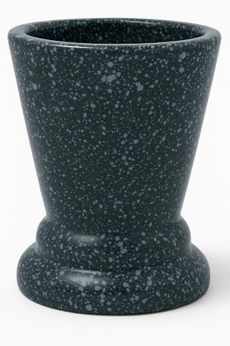 Jarrón Copa florero Cementerio símil mármol 14 X 10 CMS Esmalte
