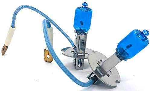 MAXXONI - 2x Stück H3 55W PK22s 12V Halogen Auto Lampen Xenon Look - Blue Vision Optik Glühbirne (H3-2er Pack)