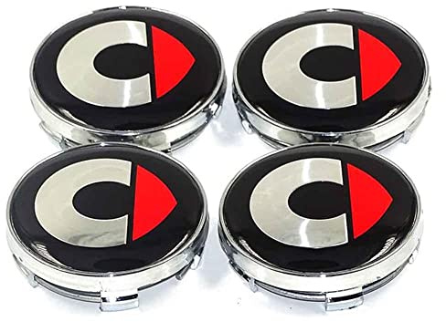TRFAN 4 st bilnavkapslar för Smart Fortwo 451 453 Forfour 450 452 454 Cabrio Roadster 60 mm hjul mittskydd lock fälgar skydd tillbehör, B