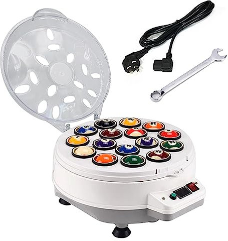 DOZPAL Pool-Ballreiniger-Poliermaschine, 16/22 Bälle, automatisches Billard-Reinigungsset mit elektromechanischem Kühlsystem (Billardkugeln Nicht im Lieferumfang enthalten),16balls