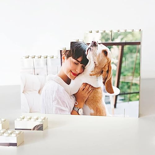 Transparent Gift Puzle Personalizado con Foto. Rompecabezas de Bloques con Foto Personalizada. Puzzle Personalizado. Regalos Originales para Mujer y Hombre. Regalos Personalizados Cumpleaños, Navidad
