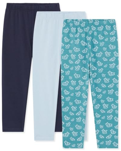 Bramble & Bear 3-Pack Toddler & Baby Leggings, Organic Cotton Baby Trousers