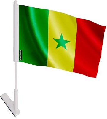 Drapeau adhésif Sénégal en Polyester 5 pièces