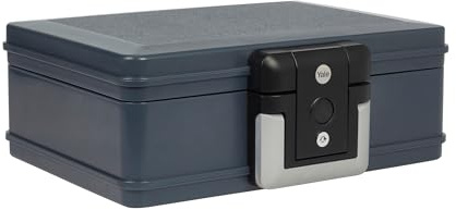 Caja de Seguridad Yale Resistente al Fuego y al Agua tamaño Mediano