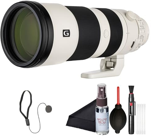 Sony FE 200–600mm F5.6–6.3 G OSS Super-Telephoto Zoom Lens (SEL200600G) – Full-Frame E-Mount | G Lens Optics | Cap Keeper, Cleaning Kit, and More