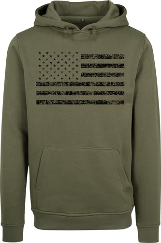 Baddery Hoodie Herren - „Black Flag“ | US Army Kapuzenpullover im Military Style