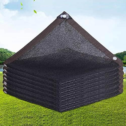 KSQP Voile Ombrage Imperméable 4x4 Filet d'ombrage Toile Ombrage Extérieur 3x4 Rectangulaire Jardin Balcon/Garage/Ferme/Voitures/Pergola,black-3x2m