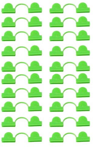 SGERUFZ 20 Pezzi Clip per Serra in Plastica Robusta per Fissaggio Telo Serra, Rete Ombreggiante, Rete Antinsetto (4mm)