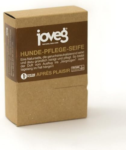 joveg® Hunde Pflege Seife - Hundeshampoo Alternative gegen Starke Gerüche - Sanfte Reinigung Hundefell - Wirkt rückfettend und schützt die Haut vor Austrocknung - Made in Germany, Handgemacht, 100g