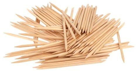 DEARMAMY 200pezzi Bastoncini Arancio in Legno Per Cuticole Doppia Punta Per Manicure e Pedicure Strumenti Multifunzionali Per Rimuovere Pellicine e Levigare Unghie Per Uso Professionale e d