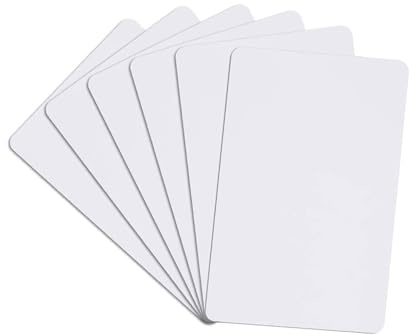 DEWIN 200 Tarjetas Inteligentes UID Regrabables, Tarjetas RFID de PVC en Blanco Reemplazables de 13,56 MHz for Control de Acceso Mi-Fare 1K S50 MF1, Sector Bloque 0 (200 Tarjetas UID M1)