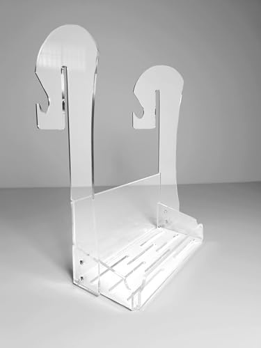 D-LOCK - Porta Sapone per Doccia Trasparente, Porta Shampoo Doccia da Appendere, Mensola Doccia da Appendere con Ganci Appendi Accappatoio - Made in Italy, per doccia in vetro Standard (Basic - 10mm)