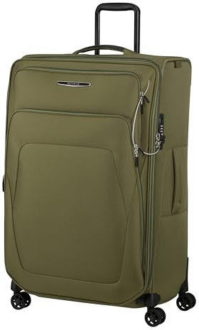 Samsonite Spark SNG Eco - Weichgepäck Koffer 79 cm Groß - Trolley Koffer mit 4 Rollen, TSA-Schloss, Leicht & Erweiterbar - Grün (Olive)