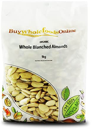 Organic Whole Blanched Almonds 1kg (BWFO)