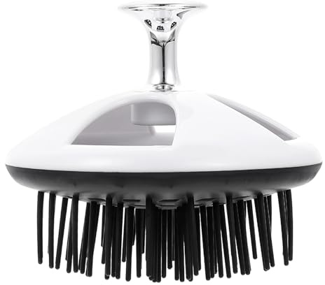 TEHAUX Verschleißfester Professioneller Kopfhautschaber und Kompakter Kopfhautmassager aus Polypropylen und Tpee für Haarreinigung und Massage Zuhause oder Reisen