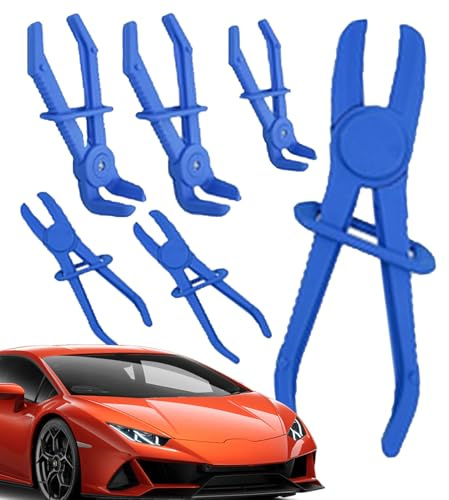 Morsetto a morsetto per radiatore - Pinze di serraggio per auto, leggere e non conduttive | Strumento di pizzico a pinze | Morsetto di serraggio automobilistico per tubi del freno e Radi