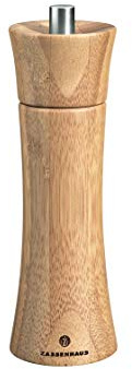 Zassenhaus Salzmühle Frankfurt Bambusholz Mahlwerk aus Hochleistungskeramik, Made in Germany, Maße: H: 18 cm, D: 5,7 cm, 023244