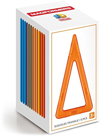 MAGFORMERS 713018 Zubehörs Box von gleichschenkliges Dreiecke (12-teilig)