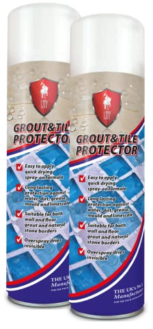 LTP Grout Sealer Tile Protector Spray Can Aerosol (600ml- 2Cans)